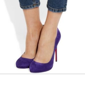 Christian Louboutin Filo 120 Suede Pumps in Purple